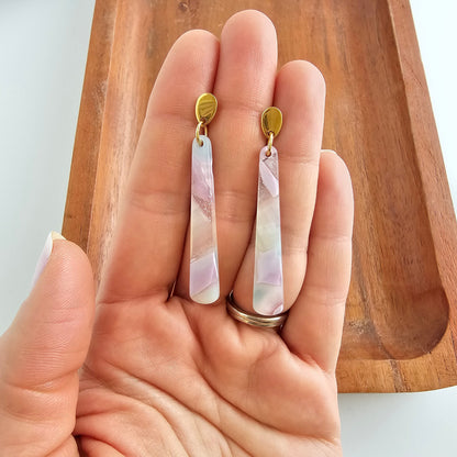 Blair Earrings - Lilac Quartz