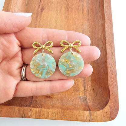 Bailey Earrings - Champagne Mint