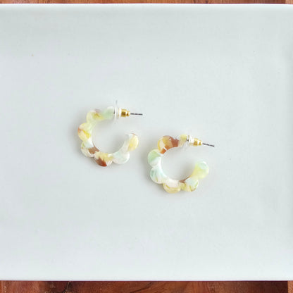 Flora Mini Hoops - Citron Zest