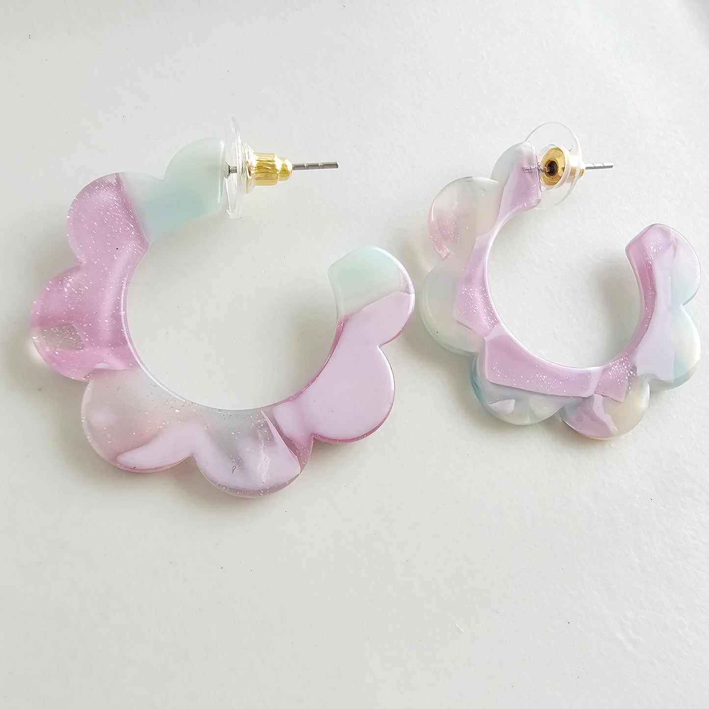 Flora Hoops - Lilac Quartz