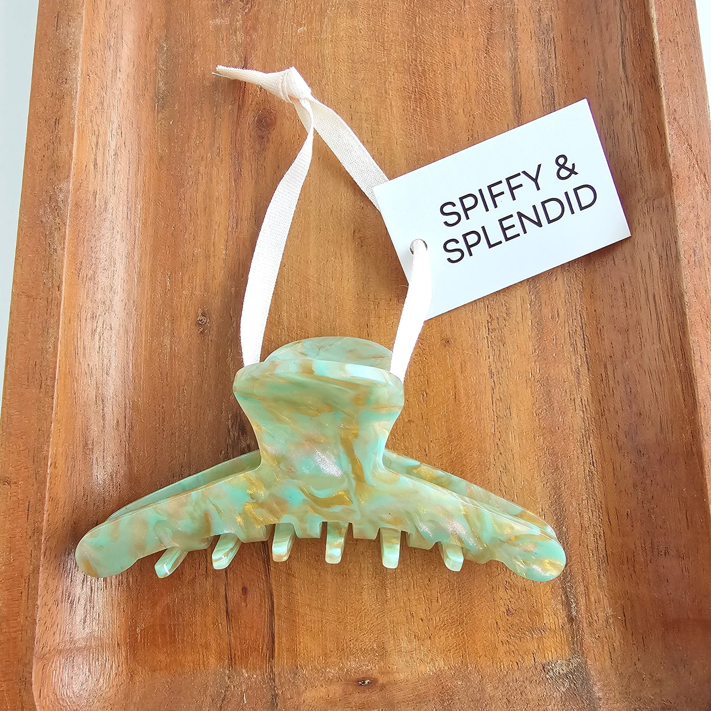 Callie Hair Claw - Champagne Mint