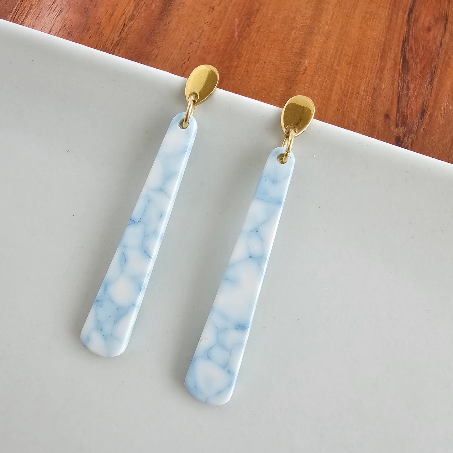Blair Earrings - Saltwater Blue