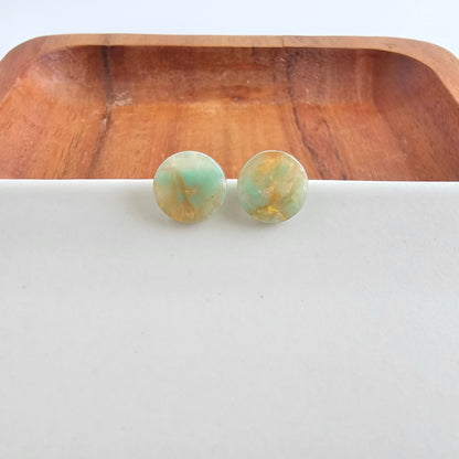 Gia Studs - Champagne Mint