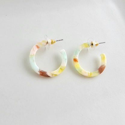 Cam Mini Hoops - Citron Zest