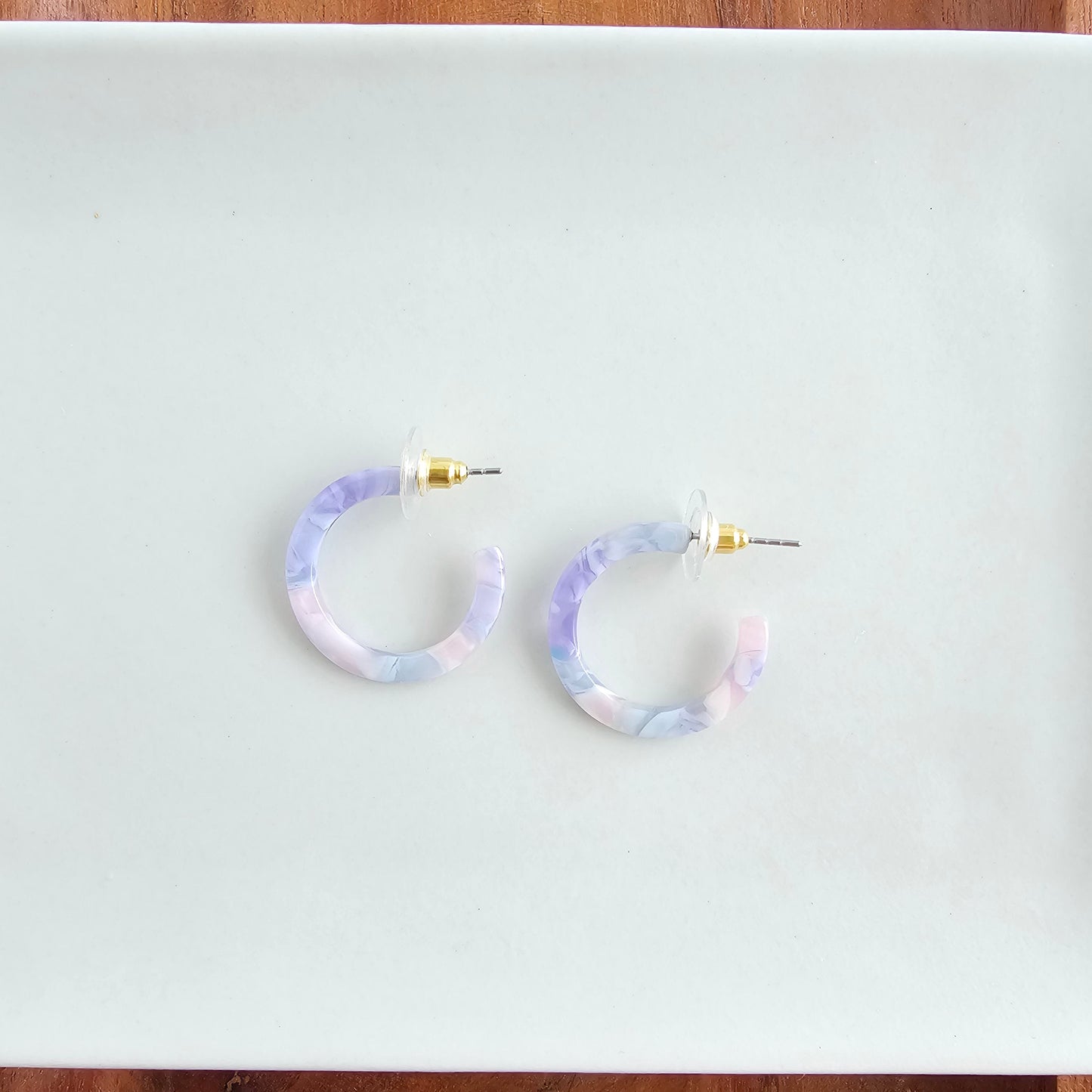 Cam Mini Hoops - Pastel Prism