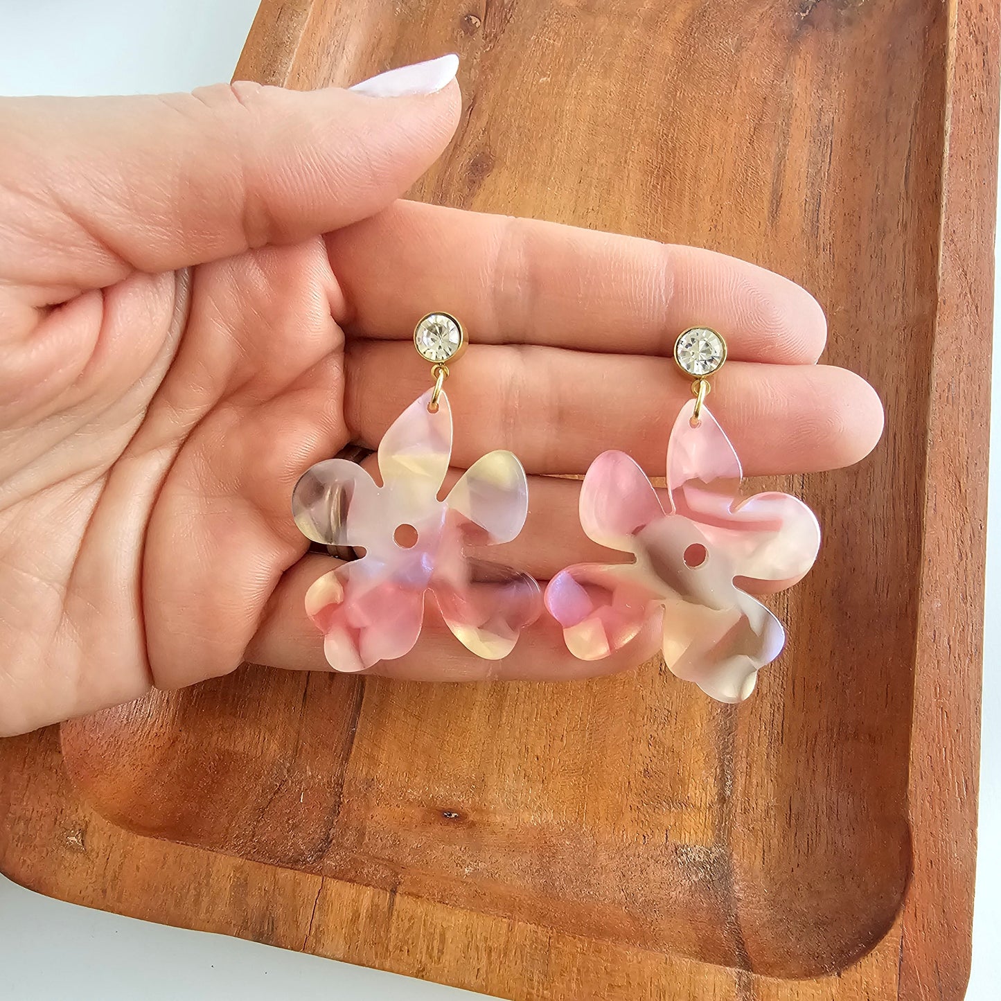 Petunia Earrings - Spring Spritz