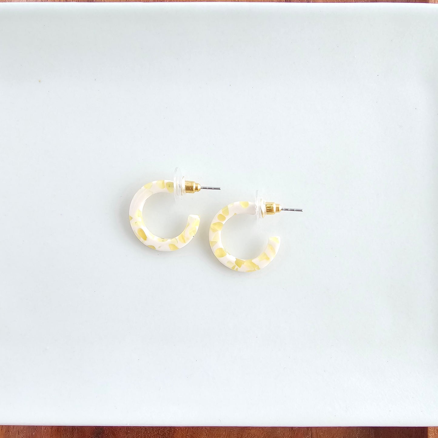 Micro Cam Mini Hoops - Buttercream Dot