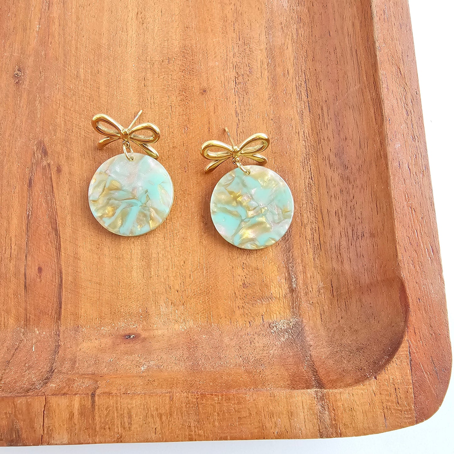 Bailey Earrings - Champagne Mint