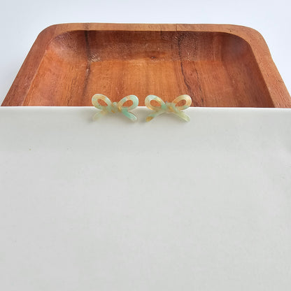 Bowie Studs - Champagne Mint