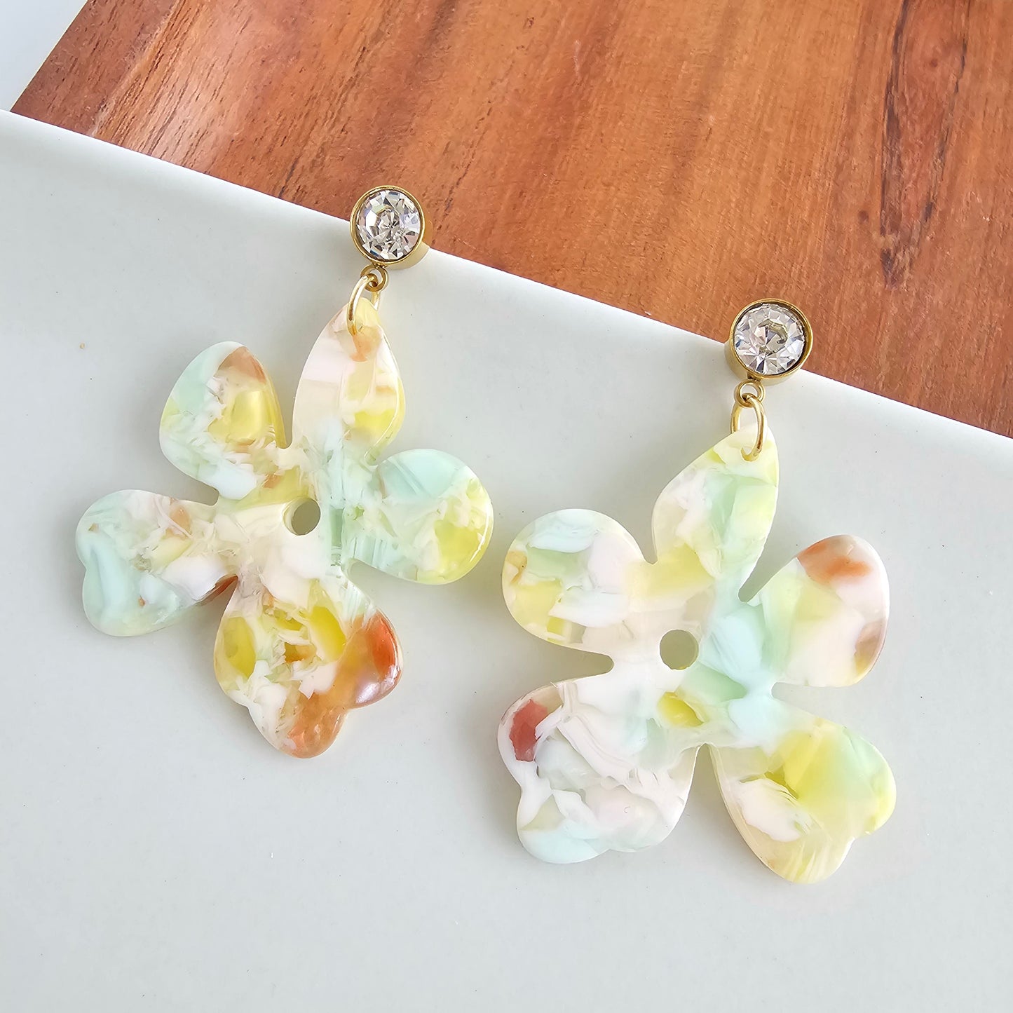 Petunia Earrings - Citron Zest