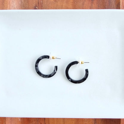 Cam Mini Hoops - Black