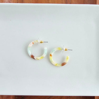 Cam Mini Hoops - Citron Zest