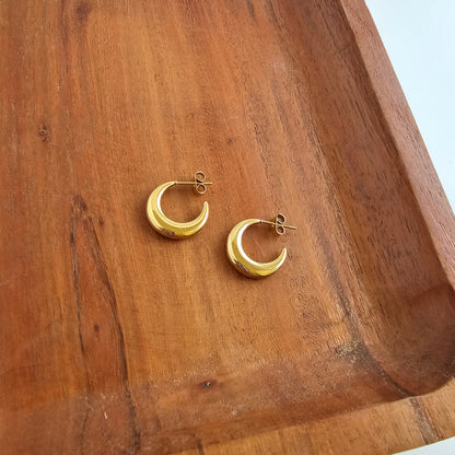 Luxe Selena Hoops   - Gold
