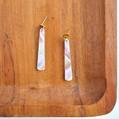 Blair Earrings - Lilac Quartz