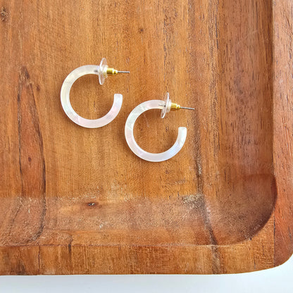 Cam Mini Hoops - Opalite