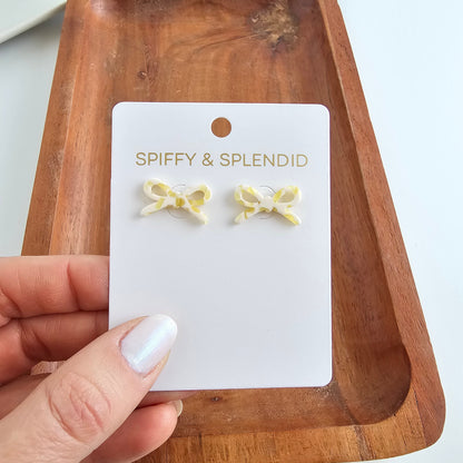 Bowie Studs - Buttercream Dot
