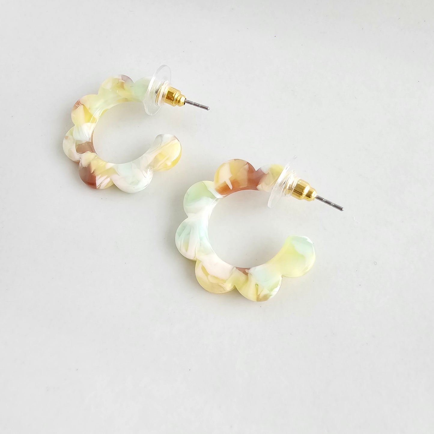 Flora Mini Hoops - Citron Zest