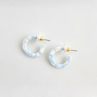 Micro Cam Mini Hoops - Saltwater Blue