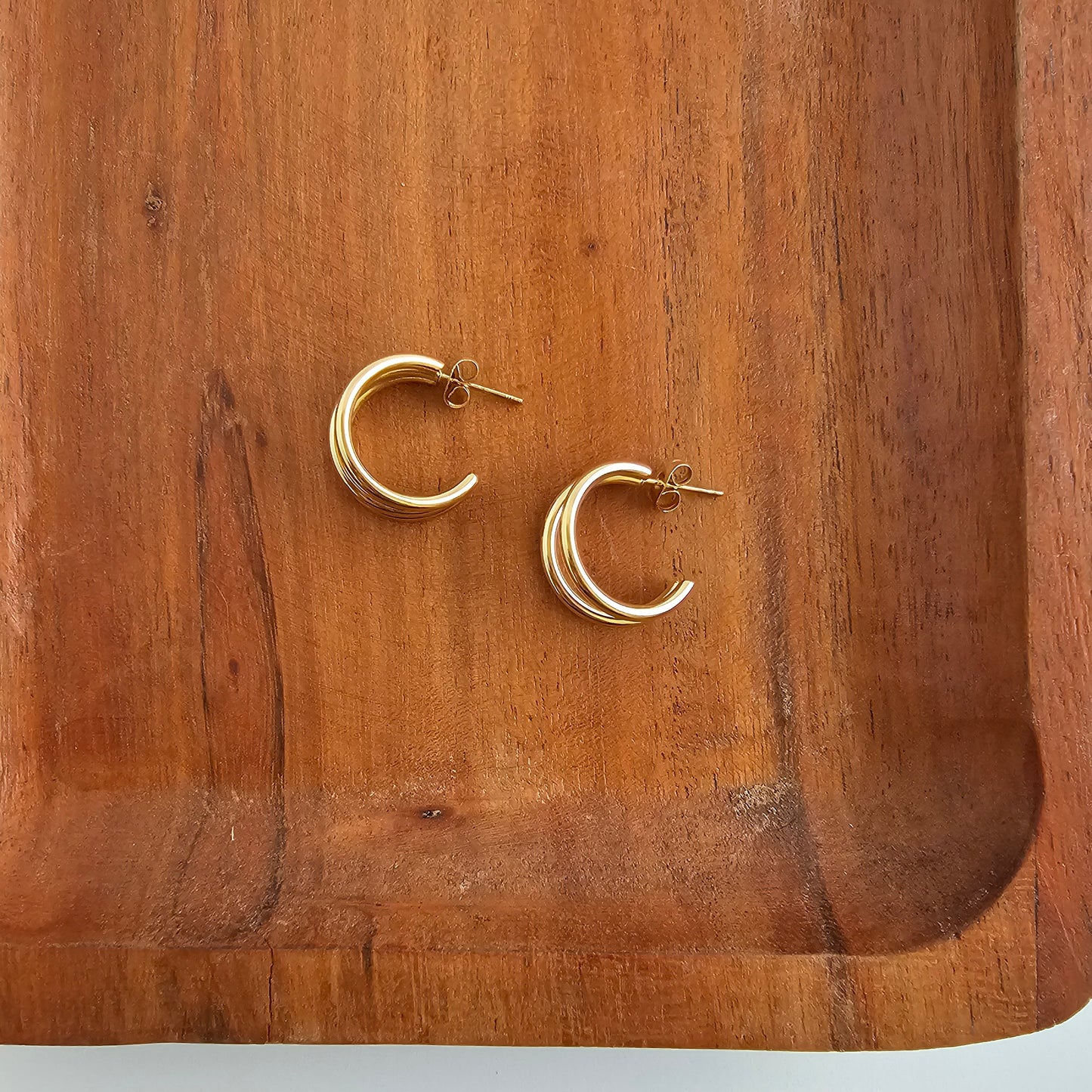 Luxe Treya Hoops - Gold