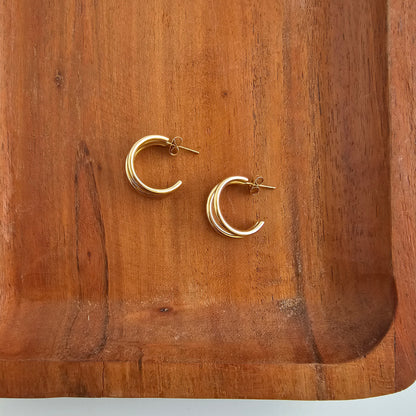 Luxe Treya Hoops - Gold