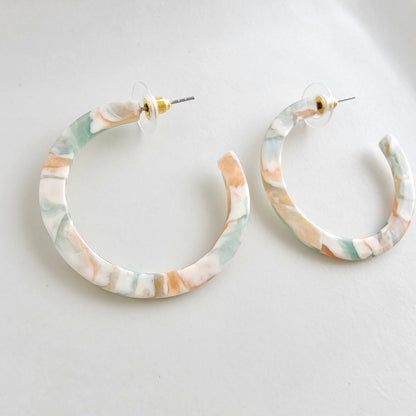 Camy Hoops - Creamsicle Mint