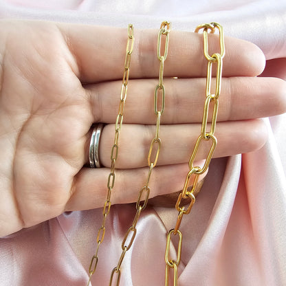 Luxe Gold Delicate Paper Clip Bracelet