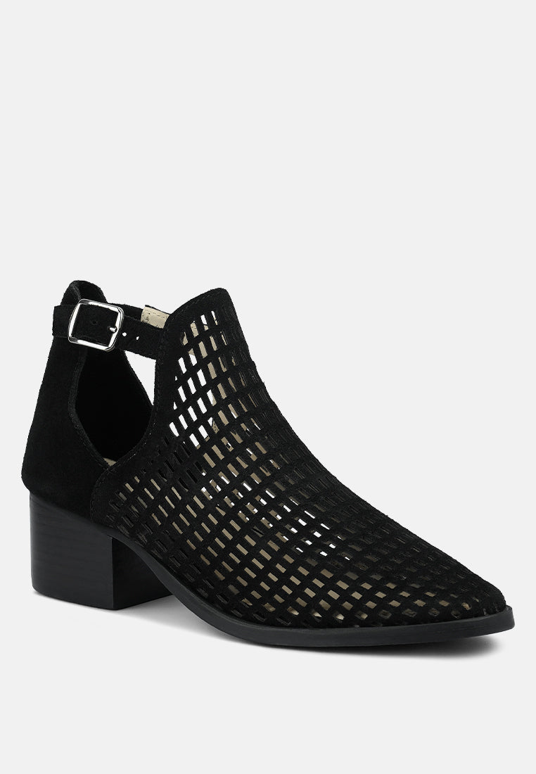 Rosalyn Block Heeled Cut-Out Sandal
