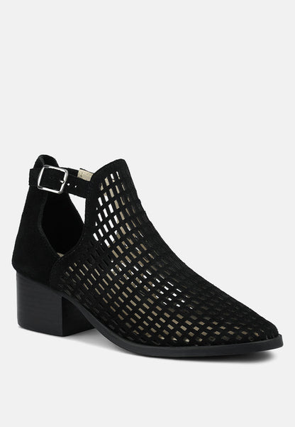Rosalyn Block Heeled Cut-Out Sandal