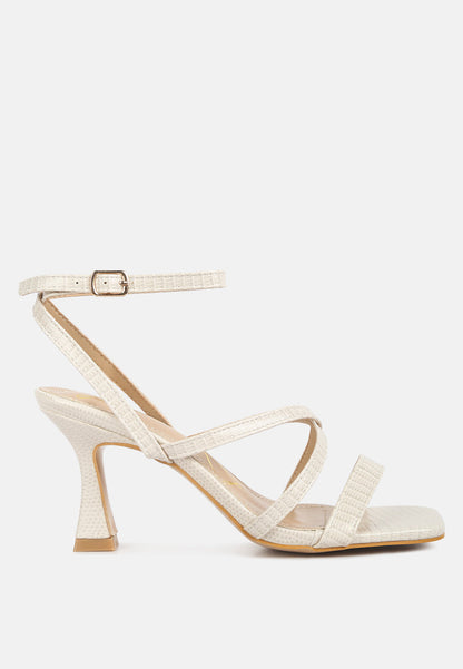 Serling Croc Spool Heel Sandals