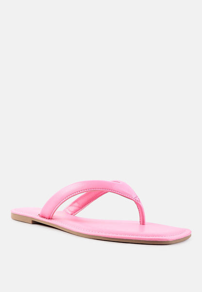 Tolpo Square Toe Thong Flats