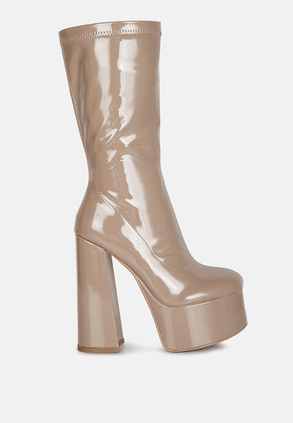 Vinkele Block Heeled Ankle Boot